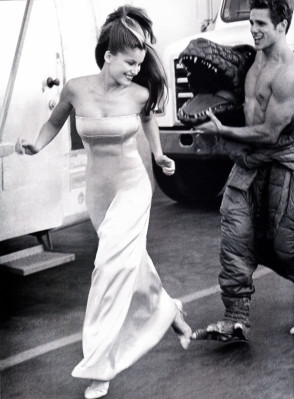 Laetitia Casta by Herb Ritts for US Vogue // November 1995.