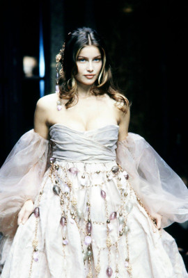 Laetitia Casta for Jean-Louis Scherrer Haute Couture SS 1999