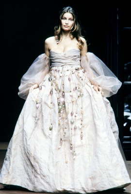 Laetitia Casta for Jean-Louis Scherrer Haute Couture SS 1999