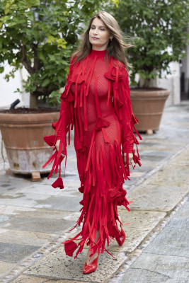 Laetitia Casta – at Ferragamo Fashion Show at Milan FW 2025