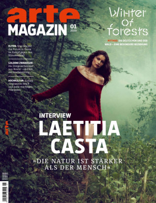 LAETITIA CASTA in Arte Magazine, January 2020