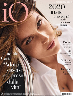 LAETITIA CASTA in Io Donna Del Corriere Della Sera, January 2020