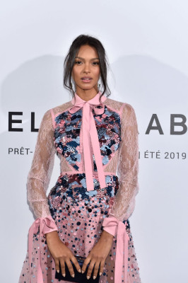 Lais Ribeiro at Elie Saab Show at Paris Fashion Week