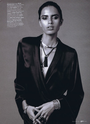 Lakshimi Menon ~ US Elle December 2010 by Horst Diekgerdes
