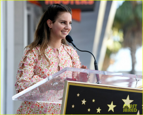 Lana Del Rey - Hollywood Walk of Fame Ceremony Honoring G.del Toro 08/06/2019