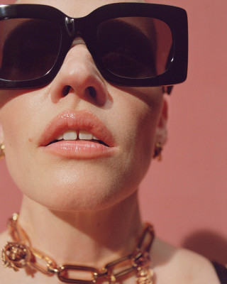 Lara Stone ~ Versace Eyewear S/S 2025 by Zoë Ghertner