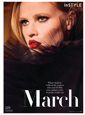 Lara Stone – InStyle US March 2019
