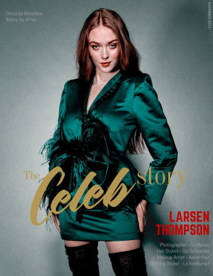 LARSEN THOMPSON in Celeb Story, November 2019
