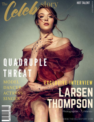 LARSEN THOMPSON in Celeb Story, November 2019