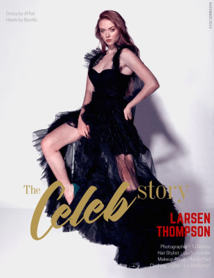 LARSEN THOMPSON in Celeb Story, November 2019