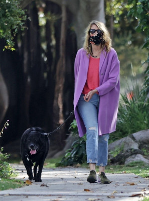 LAURA DERN Out with Her Dog in Pacific Palisades 06/02/2020