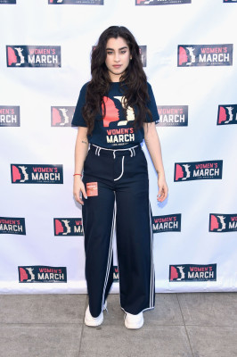 Lauren Jauregui - Womens March in Los Angeles 01/19/2019