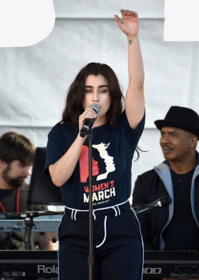 Lauren Jauregui - Womens March in Los Angeles 01/19/2019