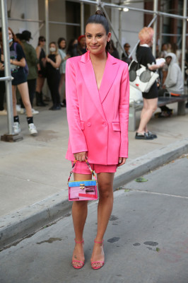 Lea Michele- Alice &amp; Olivia Show at New York Fashion Week