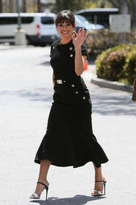 Lea Michele-EXTRA TV Show in Los Angeles