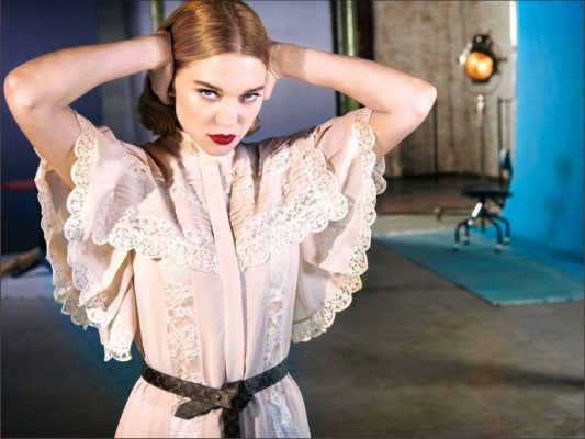 LEA SEYDOUX in Town &amp; Country Magazine, April 2020
