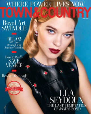LEA SEYDOUX in Town &amp; Country Magazine, April 2020