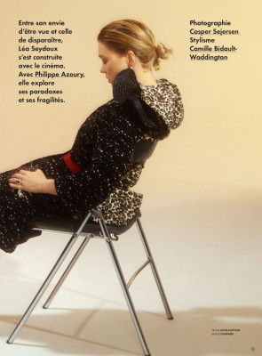 LEA SEYDOUX in Vanity Fair Magazine, France September 2019