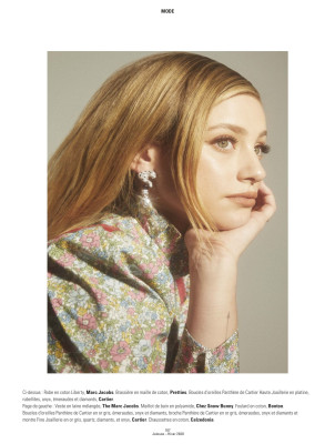 LILI REINHART in Jalouse Magazine, France Spring 2020