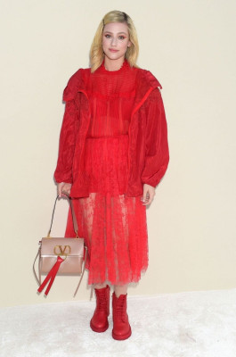 Lili Reinhart – Valentino Fashion Show in Paris 