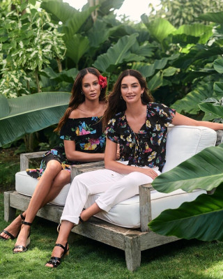 Lily Aldridge & Joan Smalls ~ Lauren Ralph Lauren summer 2023 campaign