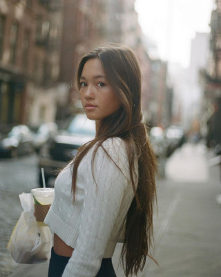 LILY CHEE at a Photoshoot in New York, January 2020
