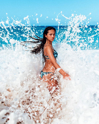 LILY CHEE in Bikini at a Photoshoot in Hawaii, January 2020