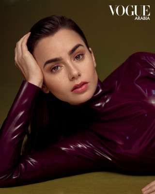 Lily Collins by Thomas Whiteside for Vogue Arabia || November 2020