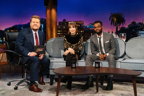 Lily Collins-The Late Late Show with James Corden
