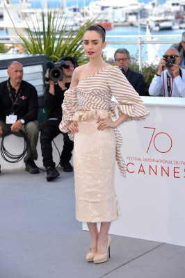 Lily Collins - Okja Photocall The 70th Annual Cannes Film Festival
