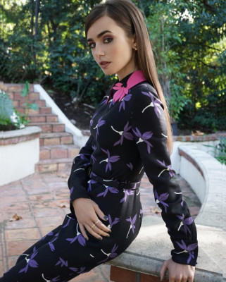 Lily Collins - The Ellen DeGeneres Show 01/04/2022