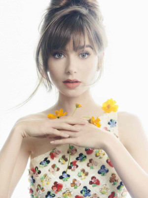 Lily Collins by Sanchez &amp;amp; Mongiello for Harper’s Bazaar (Jan 2023)
