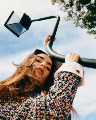 Lily Collins by Maciek Pozoga for Vogue France (Dec/Jan 2023)