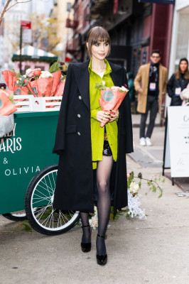 Lily Collins - &#039;Emily in Paris&#039; Little Paris Activation 12/15/2022