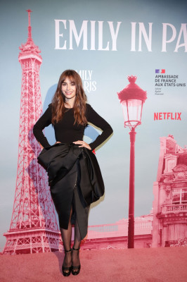 Lily Collins-Emily In Paris Reception Hosted by French Ambassador In DC
