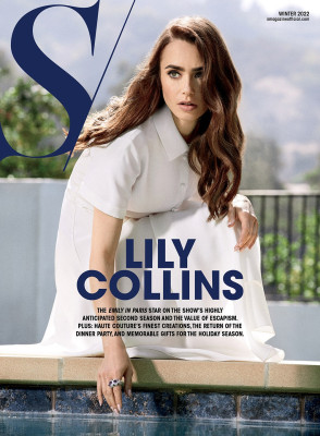 Lily Collins by Chuck Grant for S/magazine (Winter 2022)