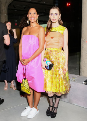 Lily Collins - Prada Resort : 2019 Show, Manhattan, NY