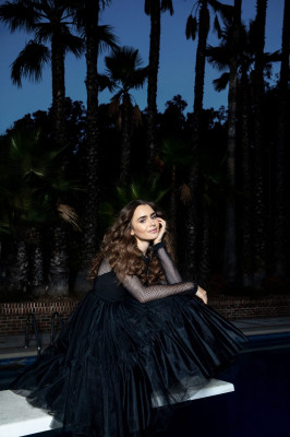 Lily Collins by Max Hemphill for InStyle // January 2021