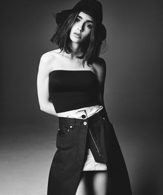 Lily Collins by Ned Rogers for Vogue Australia (December 2021)