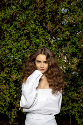 Lily Collins by Max Hemphill for InStyle // January 2021