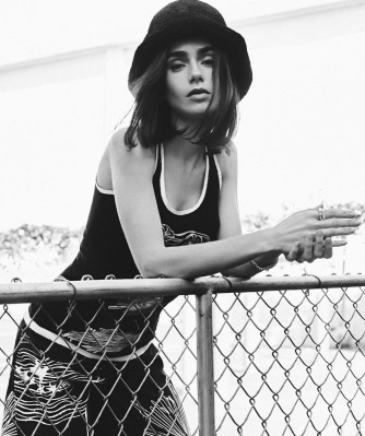 Lily Collins by Ned Rogers for Vogue Australia (December 2021)