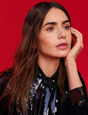 Lily Collins by Thomas Whiteside for El País (Dec 2021)