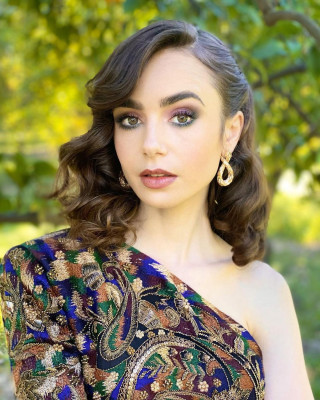 Lily Collins - 78th Annual Golden Globe Awards | Feb 28, 2021