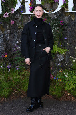 Lily Collins – Dior Cruise 2025 Fashion Show in Crieff
