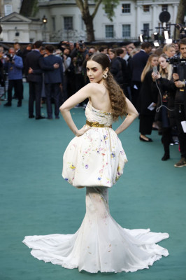 Lily Collins-Tolkein Premiere in London