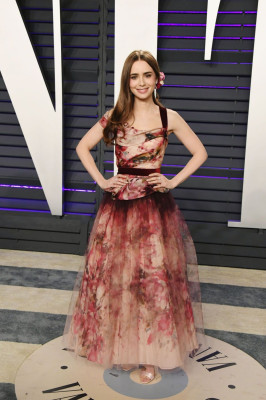 Lily Collins – 2019 Vanity Fair Oscar Party