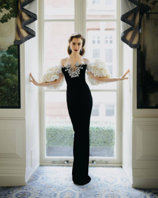 Lily Collins – BAFTAs Photo Shoot February 2024