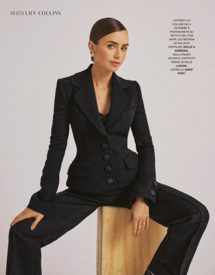 Lily Collins by Camila Falquez for Grazia Italia || Nov 2020