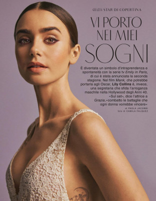 Lily Collins by Camila Falquez for Grazia Italia || Nov 2020