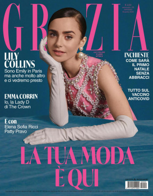 Lily Collins by Camila Falquez for Grazia Italia || Nov 2020